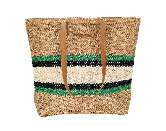 Multricolor Straw Bag - Tropicana Collection