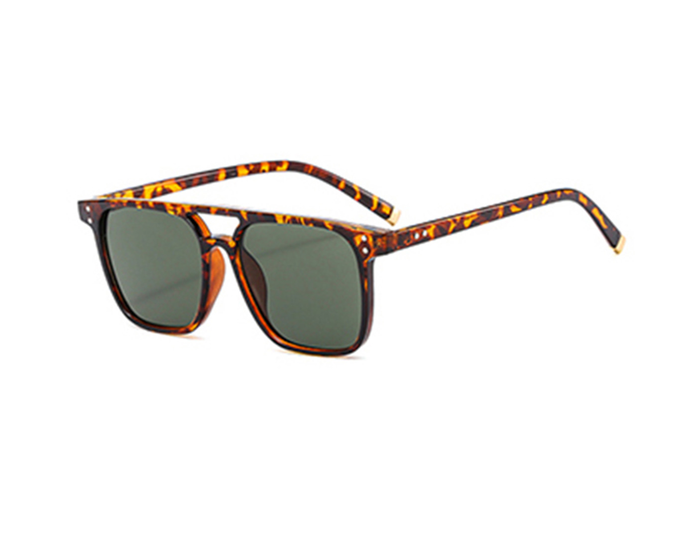 Square Sunglasses Brown Tropicana Collection